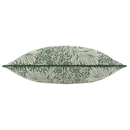 Morris & Co Marigold Feather Cushion Leaf Green
