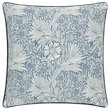 Morris & Co Marigold Feather Cushion Indigo
