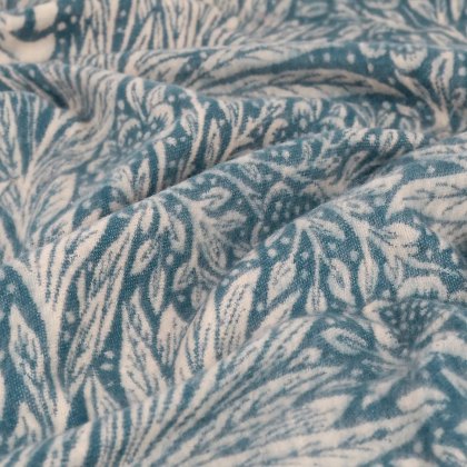 Morris & Co Marigold Throw Indigo