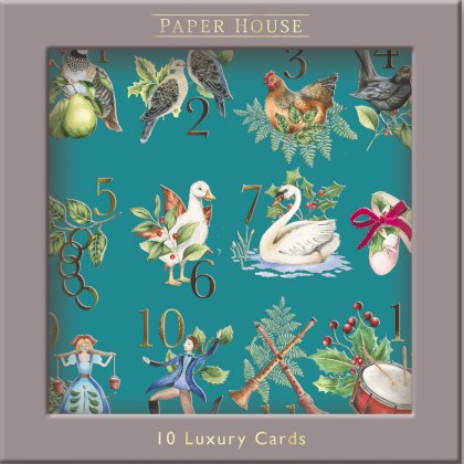 Paper House 12 Days of Christmas Pack of 10 Cards Paper House 12 Days of Christmas Pack of 10 Cards