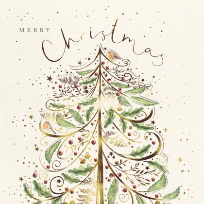Paper House Berry Christmas Tree Pack of 10 Cards Paper House Berry Christmas Tree Pack of 10 Cards