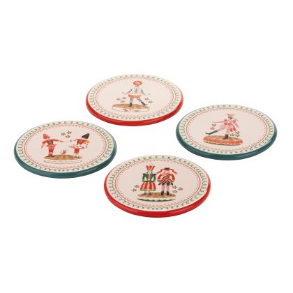 Cath Kidston Nutcracker Coaster Set Cath Kidston Nutcracker Coaster Set