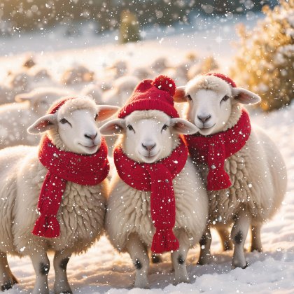 Paper House Cosy Sheep Pack of 6 Cards Paper House Cosy Sheep Pack of 6 Cards