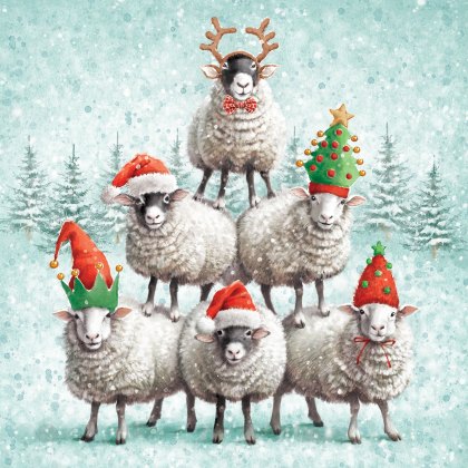 Paper House Sheep Stack Pack of 6 Cards Paper House Sheep Stack Pack of 6 Cards