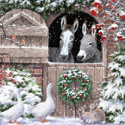 Paper House At the Stable Pack of 6 Cards Paper House At the Stable Pack of 6 Cards