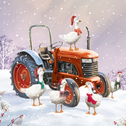 Paper House Red Tractor Pack of 6 Cards Paper House Red Tractor Pack of 6 Cards