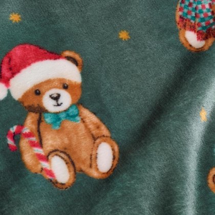 Catherine Lansfield Christmas Tartan Teddy Bear Throw Catherine Lansfield Christmas Tartan Teddy Bear Throw