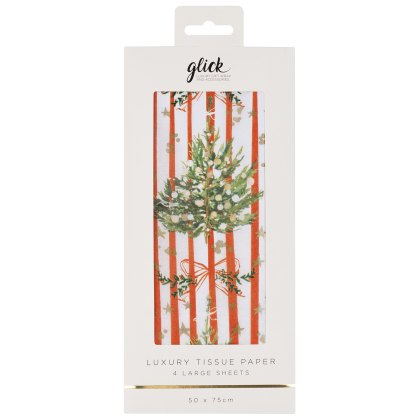 Glick Spruce Red Stripe Tissue Paper Glick Spruce Red Stripe Tissue Paper