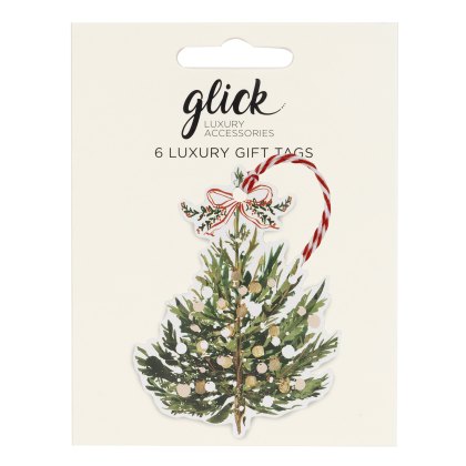 Glick Spruce Tree Gift Tag Pack of 6 Glick Spruce Tree Gift Tag Pack of 6