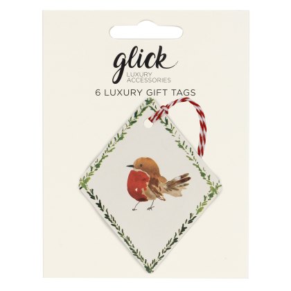 Glick Winter Weave Bow Gift Tag Pack of 6 Glick Winter Weave Bow Gift Tag Pack of 6