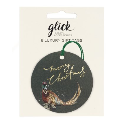 Glick Jolly Pheasant Gift Tag Pack of 6 Glick Jolly Pheasant Gift Tag Pack of 6