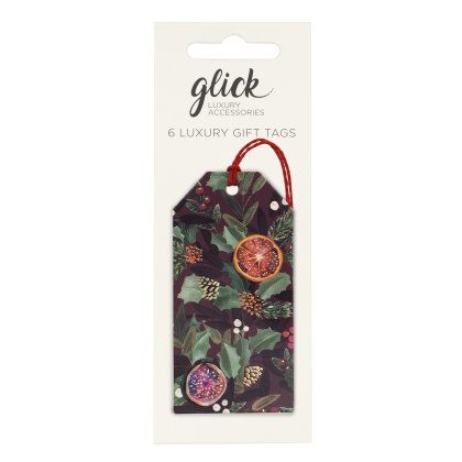 Glick Citrus Holly Gift Tag Pack of 6 Glick Citrus Holly Gift Tag Pack of 6