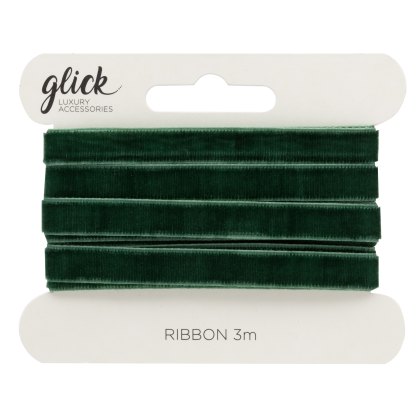 Glick Green Velvet Ribbon Glick Green Velvet Ribbon