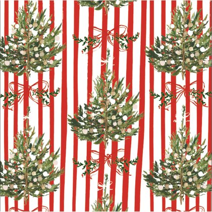 Glick Striped Spruce Paper Napkins 20pk Glick Striped Spruce Paper Napkins 20pk