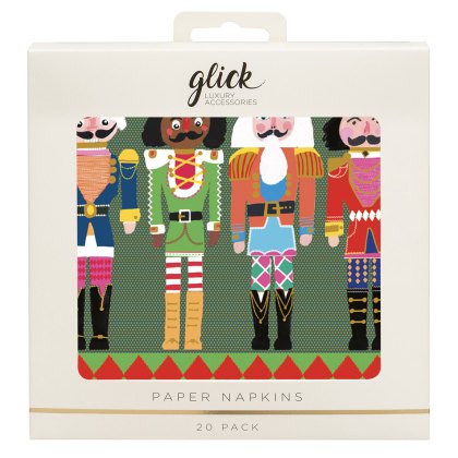 Glick Noble Nutcrackers Paper Napkins 20pk Glick Noble Nutcrackers Paper Napkins 20pk