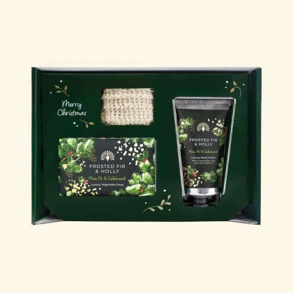 The English Soap Company Frosted Fir & Holly Gift Set