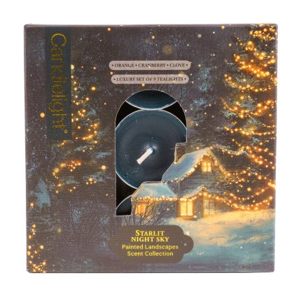 Candlelight Night Sky Tealights Set Of 9 Candlelight Night Sky Tealights Set Of 9