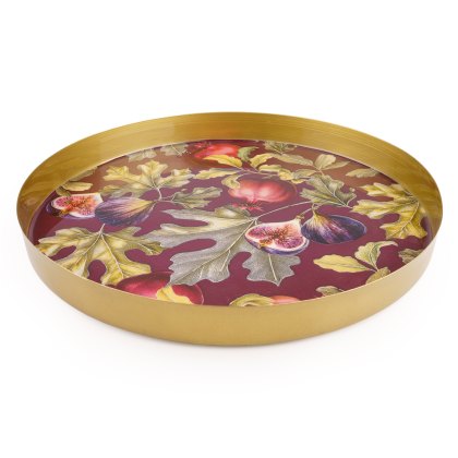 Candlelight Fig & Pomegranate Metal Tray Candlelight Fig & Pomegranate Metal Tray