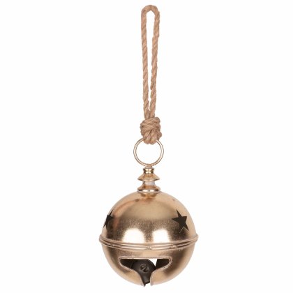 Candlelight Metal Bell With Cut Out Stars Candlelight Metal Bell With Cut Out Stars