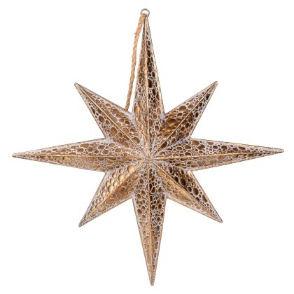 Candlelight Hanging Gold Star Candlelight Hanging Gold Star