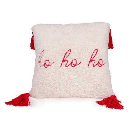 Candlelight Ho Ho Ho Square Boucle Cushion