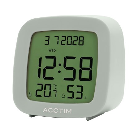 Acctim Parkway LCD Alarm Clock Earl Grey Acctim Parkway LCD Alarm Clock Earl Grey