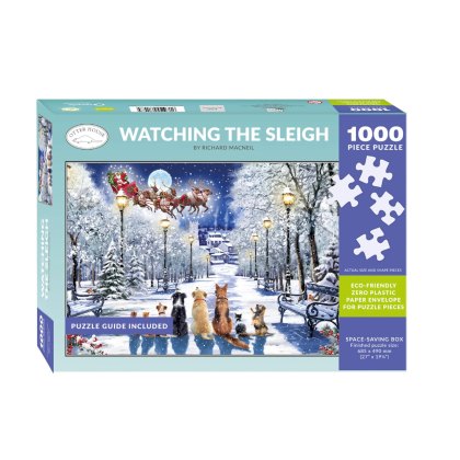 Otter House Watching The Sleigh 1000 Piece Puzzle