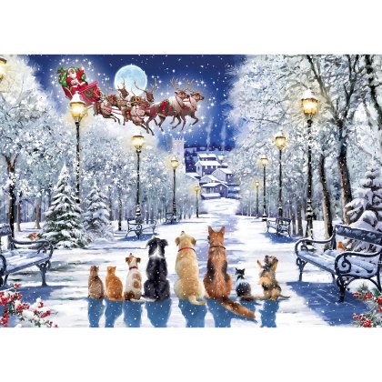 Otter House Watching The Sleigh 1000 Piece Puzzle