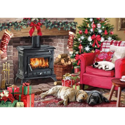 Otter House Fireside Snuggles 1000 Piece Puzzle