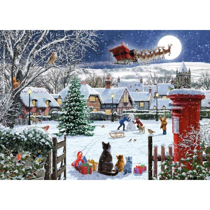 Otter House Santa's Visit 1000 Piece Puzzle