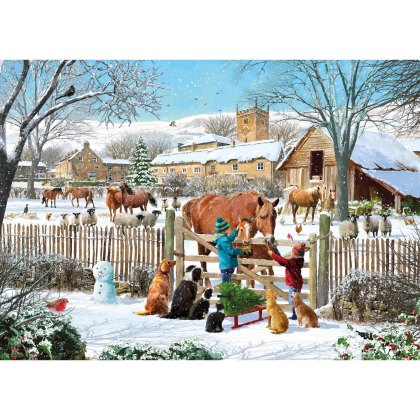 Otter House Winter Treats 1000 Piece Puzzle