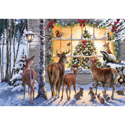 Otter House Christmas Visitors 500 Piece Puzzle