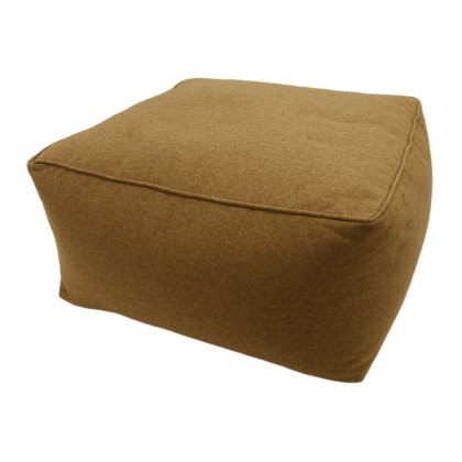 Norfolk & Co Holkham Tweed Square Pouffe Chestnut