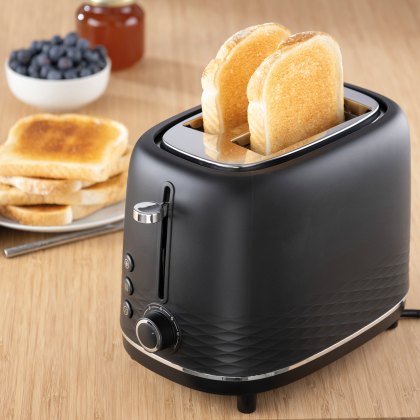 Daewoo Tessera Black 2 Slice Toaster Daewoo Tessera Black 2 Slice Toaster