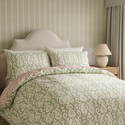 Sanderson Options Java Sage Pink Paisley Duvet Cover Set Sanderson Options Java Sage Pink Paisley Duvet Cover Set