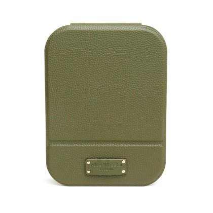 Alice Wheeler Kensington Folding LED Travel Mirror Olive