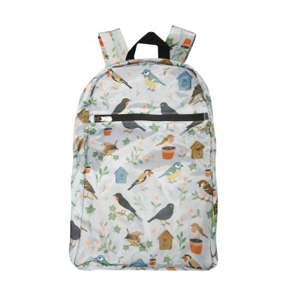 Eco Chic Garden Birds Green Classic Backpack Eco Chic Garden Birds Green Classic Backpack