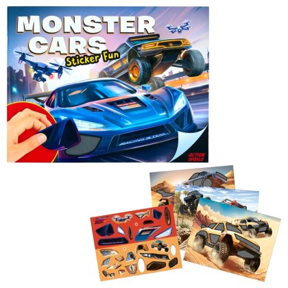 Action World Monster Cars Sticker Fun Action World Monster Cars Sticker Fun