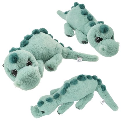 Dino World Plush Dino Lying Light Green Dino World Plush Dino Lying Light Green