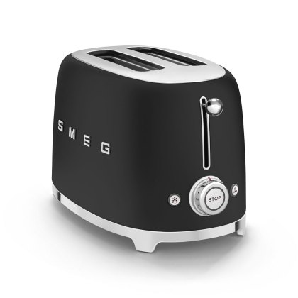 Smeg 2 Slice Toaster Matte Black