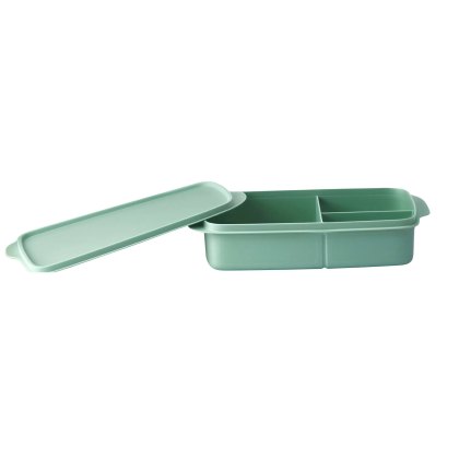 Tupperware Rectangular Divided Lunch Box Green Tupperware Rectangular Divided Lunch Box Green