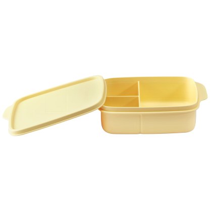 Tupperware Square Divided Lunch Box Yellow Tupperware Square Divided Lunch Box Yellow