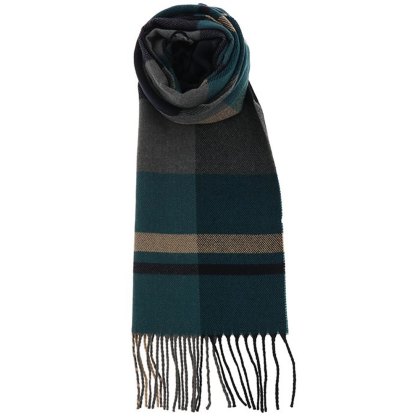 Joe Davies Equilibrium for Men Heritage Plaid Fringed Scarf Assorted Colours Joe Davies Equilibrium for Men Heritage Plaid Fringed Scarf Assorted Colours