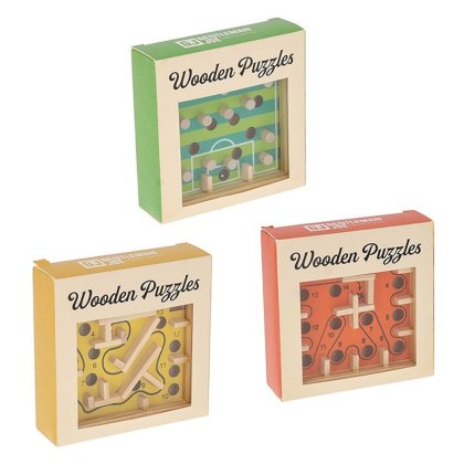 Joe Davies Gentleman Joe Desk Games Handheld Wooden Puzzle Assorted Designs