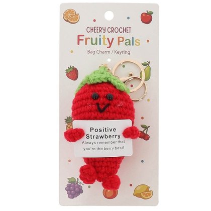Shudehill Cheery Crochet Bag Charm Fruity Pal Assorted Designs Shudehill Cheery Crochet Bag Charm Fruity Pal Assorted Designs