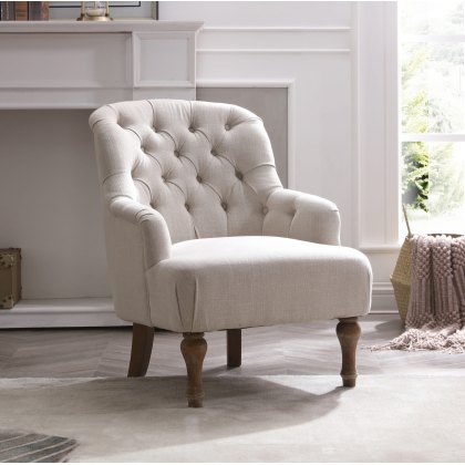 Tilly Accent Chair in Cream Linen Tilly Accent Chair in Cream Linen