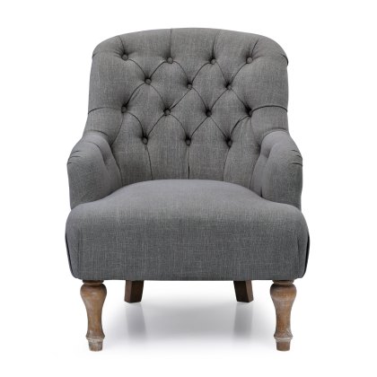 Tilly Accent Chair in Charcoal Linen Tilly Accent Chair in Charcoal Linen