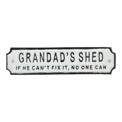Quirky Barn Grandads Shed Sign Quirky Barn Grandads Shed Sign