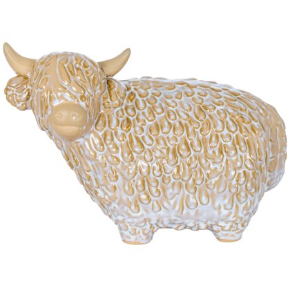 Hill Interiors Alora Ceramic Highland Cow Hill Interiors Alora Ceramic Highland Cow