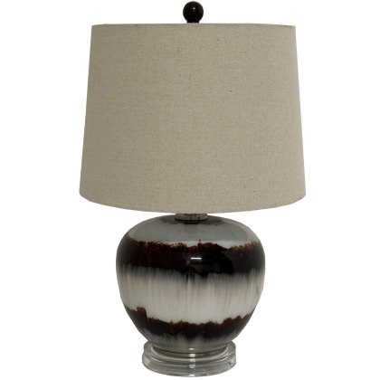 Hill Interiors Sepia Shadows Table Lamp With Linen Shade Hill Interiors Sepia Shadows Table Lamp With Linen Shade